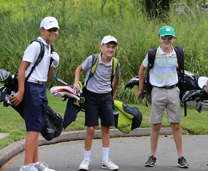 Group of Junior Golf Boys