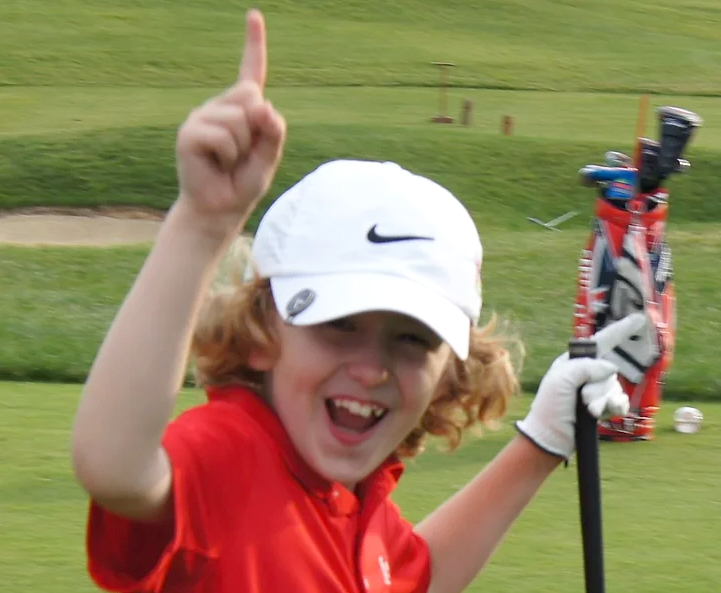 Happy Junior Golfer